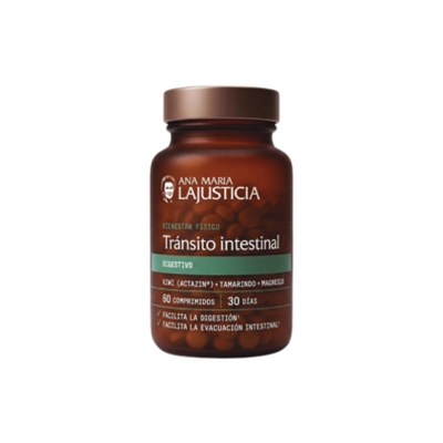 Ana Maria Lajusticia Transito Intestinal supplement bottle front